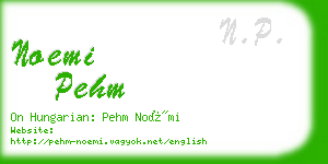 noemi pehm business card